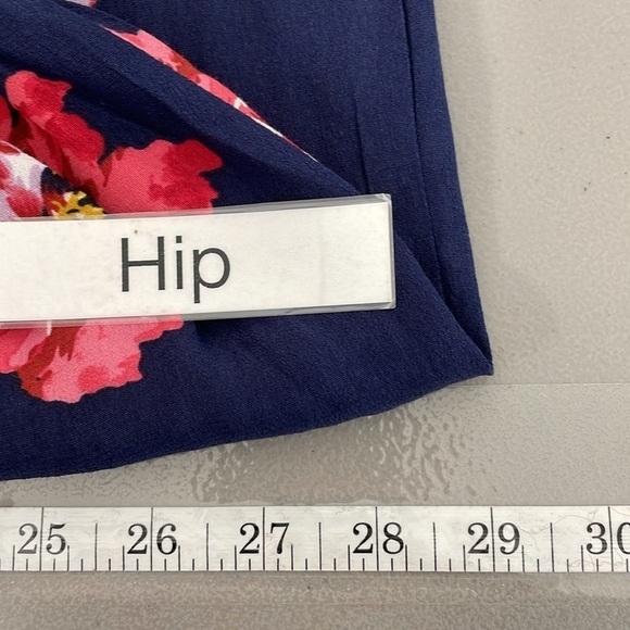 Joules Dress Women's 16 Plus Blue Floral Long Sleeve Maxi V-Neck NWT - Picture 17 of 17